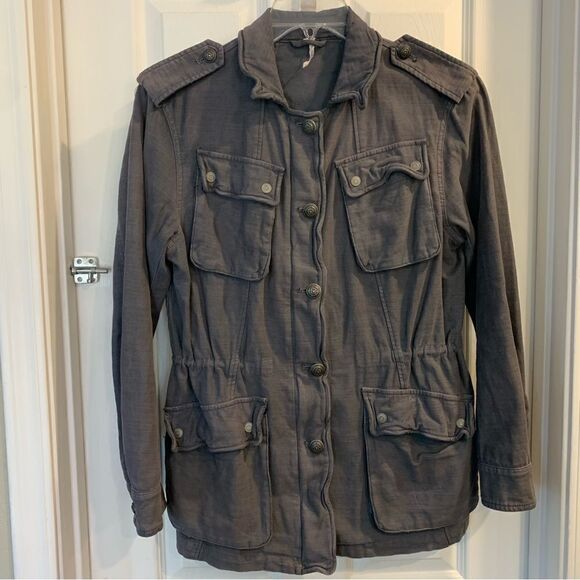 Free People Not Your Brothers Surplus Jacket Size Small - Picture 6 of 13